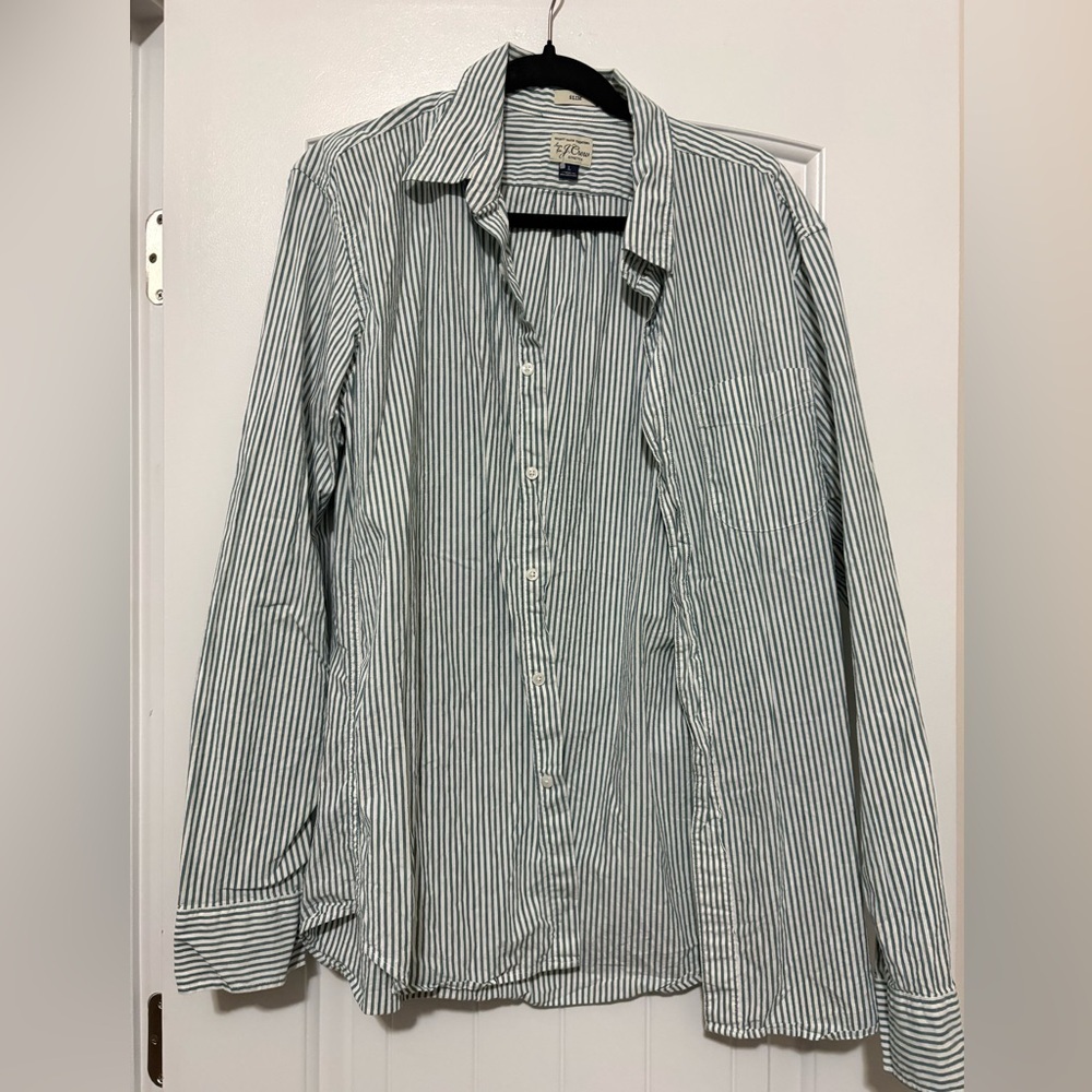 NWOT J.CREW slim cotton button up